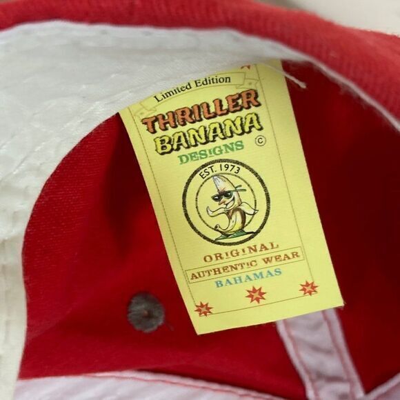 Nassau Bahamas Hat Cap Snapback Mens One Size Embroidered Adjustable Beach Red - Picture 4 of 12